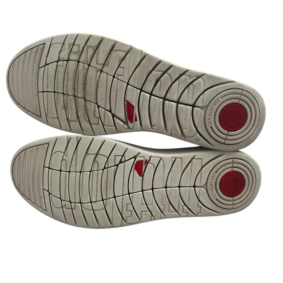 FITFLOP RALLY TONAL KNIT PEWTER GREY SNEAKERS SIZE 9 - Picture 9 of 11